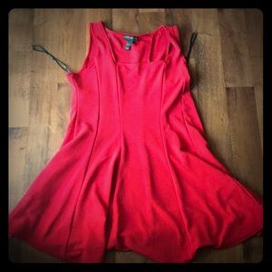 Sleeveless forever 21 plus size red dress